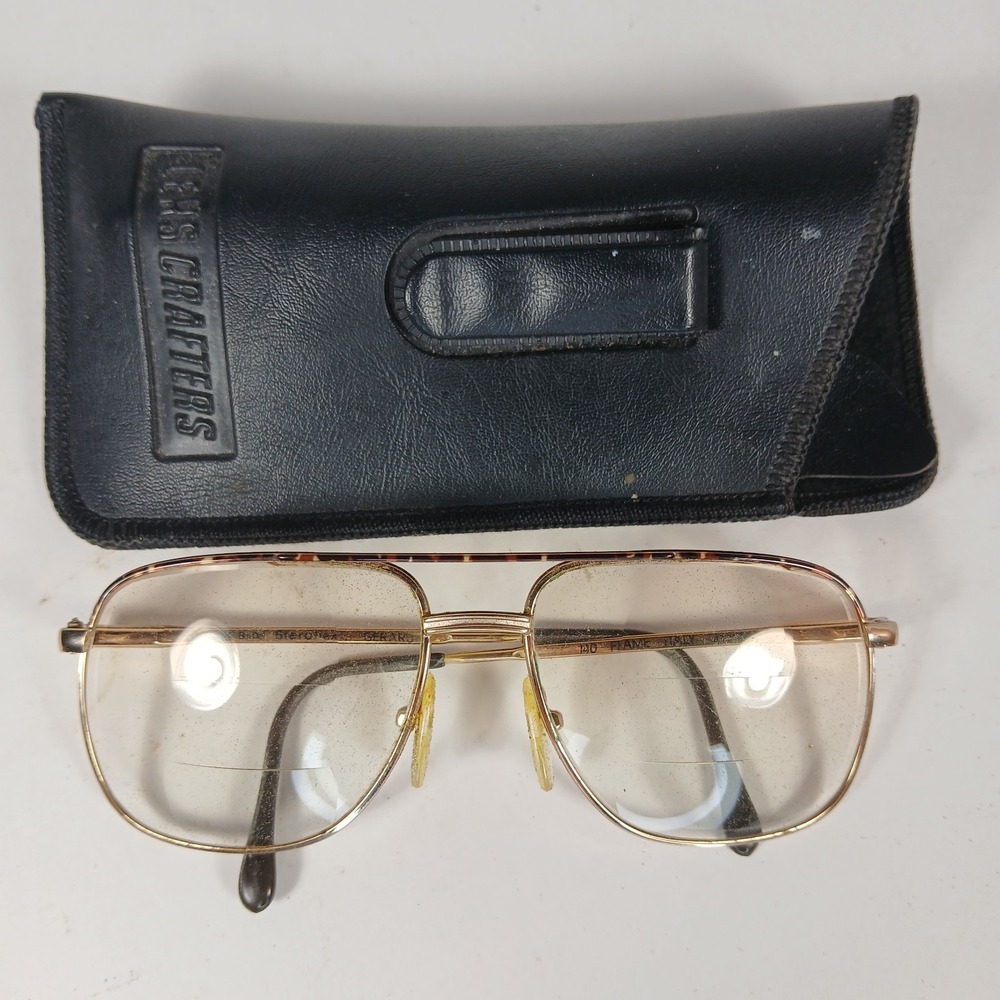 Berdel Sferoflex Aviator Eyeglasses Frame Only 140 ITALY Vtg Gerard Gerwood